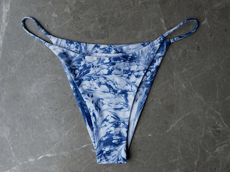 SORA | Swirly Blue Bikini Bottom